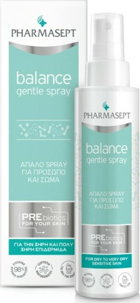 Pharmasept Balance Gentle Spray Ενυδατικό Spray για Πρόσωπο και Σώμα για Πολύ Ξηρές και Ευαίσθητες Επιδερμίδες 100ml