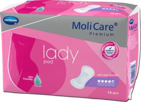 Hartmann Σερβιέτες Ακράτειας Ελαφράς Μορφής Molicare Premium Lady Pad 4,5 Drops 14τμχ 168654