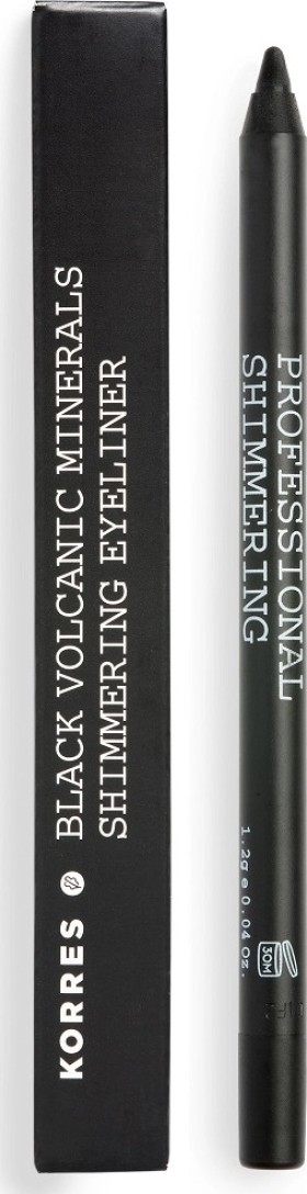 Korres Volcanic Minerals Professional Shimmering Eyeliner 01 Black