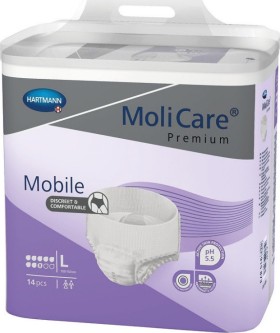 Hartmann Εσώρουχο Νύχτας Molicare Premium Mobile 8 Drops Large 14τμχ 915873