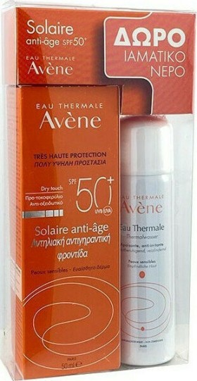 Avene Solaire Anti Age Dry Touch SPF50+ 50 ml & Ιαματικό Νερό Eau Thermale 50ml