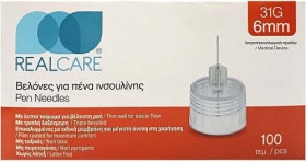 Real Care Βελόνες Ινσουλίνης 31G 6mm 100τμχ