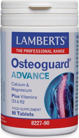 Lamberts Osteoguard Advance Ενισχυμένο Συμπλήρωμα για την Υγεία των Οστών 90tabs
