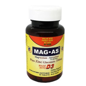 Medichrom MAG-AS plus Zinc Gluconate made with D3 60tabs