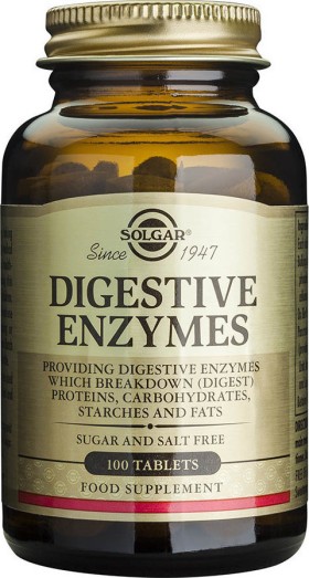 Solgar Digestive Enzymes Πεπτικά Ενζυμα 100tabs