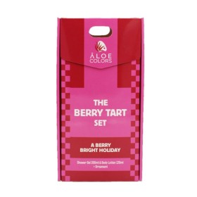 Aloe Colors XMAS PROMO 2025 The Berry Tart Set με Berry Xmas Shower Gel Αφρόλουτρο Σώματος 200ml, Body Lotion Ενυδατικό Γαλάκτωμα Σώματος 120ml & Δώρο Χριστουγεννιάτικο Στολίδι 1τεμ