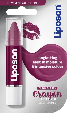 Liposan Crayon Lip Balm με Χρώμα Black Cherry 3gr