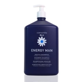Camomilla Blu Energy Man, 2 σε 1 Σαμπουάν - Αφρόλουτρο με Τζίνσενγκ, Γκουαρανά, Τζίντζερ 1000ml