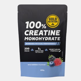 Gold Nutrition 100% Creatine Monohydrate Γεύση Βατόμουρο 200gr