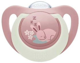 Nuk First Choice Night Πιπίλα Σιλικόνης 18-36m Rabbit 10.177.259 1τμχ