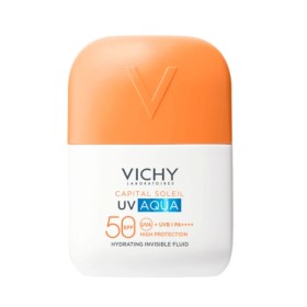 Vichy Capital Soleil UV AQUA Hydrating Invisible Fluid, Λεπτόρρευστο, Αόρατο, Ενυδατικό Αντηλιακό Προσώπου SPF50 50ml