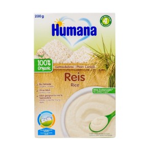Humana Βρεφική Κρέμα Ρυζάλευρο Χωρίς Γάλα 4m+ 200gr χωρίς Γλουτένη