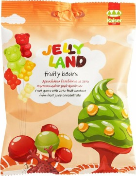 Kaiser Ζελεδάκια Jelly Land Πολυβιταμινούχα Ζελεδάκια με Συμπυκνωμένο Χυμό Φρούτων σε Διάφορες Γεύσεις 100gr