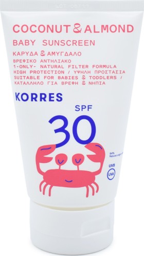 KORRES Coconut & Almond Baby Sunscreen SPF30 100ml