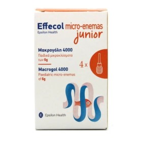 Epsilon Health Effecol Micro-Enemas Junior Macrogol 4000 Παιδικά Μικροκλύσματα 4x6gr