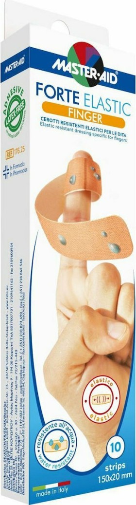 Master Aid Forte Finger Αυτοκόλλητα Επιθέματα για τα Δάχτυλα 150x20mm 10τμχ