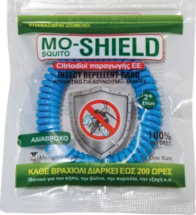 Mo-Shield Αντικουνουπικό Βραχιολάκι ΜΠΛΕ 1τμχ