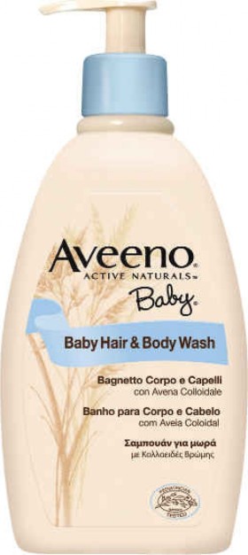 Aveeno Baby Hair & Body Wash Καθαριστικό Υγρό Σώματος και Κεφαλής 300ml