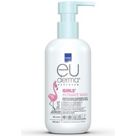 Euderma Baby Girls Intimate Wash, Καθημερινό Καθαριστικό Υγρό Για Την Ευαίσθητη Περιοχή Των Κοριτσιών 250ml