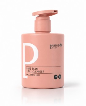Panthenol Extra Bare Skin 3 in 1 Αφρόλουτρο & Καθαριστικό για Πρόσωπο, Σώμα, Μαλλιά 500ml