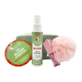 Aloe Colors PROMO 2025 The Bloom Cosmetic Bag με Mist Μαλλιών & Σώματος 100ml, Έλαιο Χειλιών Charm 5ml & ΔΩΡΟ Νεσεσέρ