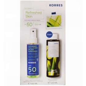 KORRES PROMO PACK Cucumber Refreshed Skin Αντηλιακό Πρόσωπο & Σώμα SPF50 150ml & ΔΩΡΟ Αφρόλουτρο Σώματος 250ml