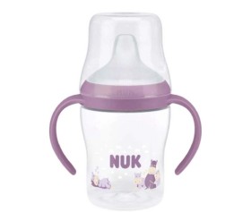 Nuk Perfect Match Εκπαιδευτικό Μπιμπερό Πλαστικό Μωβ με Λαβές για 6m+ 150ml 10.215.380
