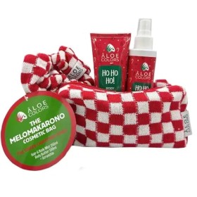 Aloe Colors XMAS PROMO 2025 The Melomakarono Cosmetic Bag με Body Butter 100ml, Hair & Body Mist 150ml & ΔΩΡΟ Scrunchie
