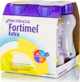 Nutricia Fortimel Extra Γεύση Βανίλια Υπερπρωτεϊνικό Ρόφημα 4x200ml