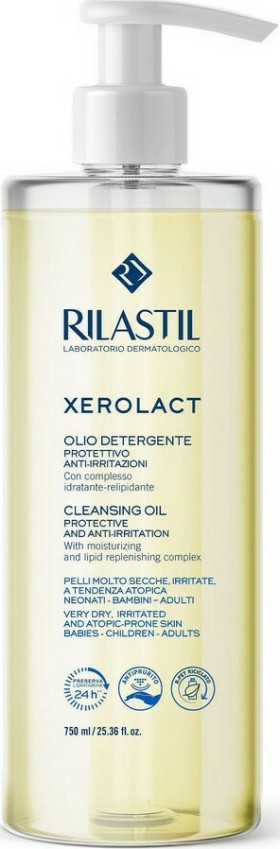 Rilastil Xerolact Cleansing Oil Λάδι Καθαρισμού Προσώπου & Σώματος για Ατοπική Επιδερμίδα 200ml
