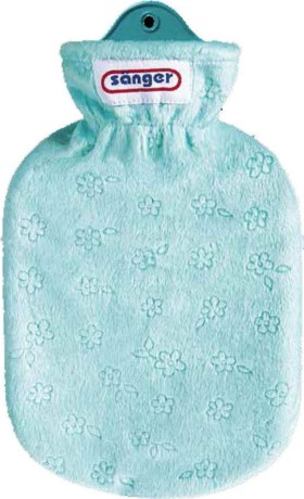 Sanger Θερμοφόρα Νερού Παιδική με Κάλυμμα Fleece Λουλούδια 800ml 1τμχ