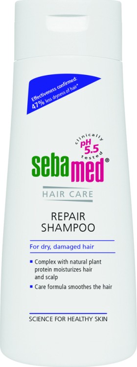 Sebamed Repair Σαμπουάν Αναδόμησης για Αδύνατα, Προβληματικά και Ταλαιπωρημένα μαλλιά 200ml
