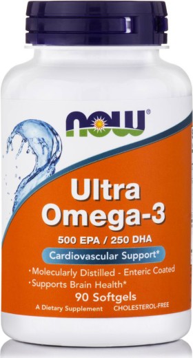 Now Ultra Omega 3, Ιχθυέλαιο Υψηλής Συγκέντρωσης 90caps