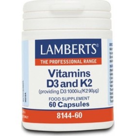 Lamberts Vitamins D3 1000iu and K2 90μg 60caps