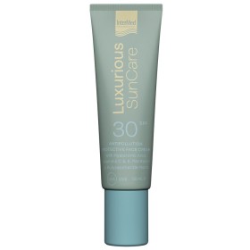 InterMed Luxurious Suncare Anti-Pollution Face cream, Κρέμα Προσώπου Ημέρας με SPF30 για Ενυδάτωση, Αντιγήρανση & Λάμψη με Υαλουρονικό Οξύ 50ml