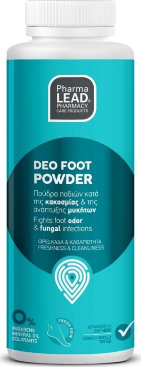 Pharmalead Deo Foot Powder Αποσμητική Πούδρα Ποδιών 100gr