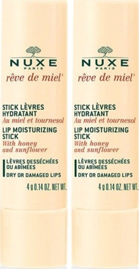 NUXE Reve de Miel Lip Moisturising Stick 2x4gr