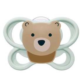 NUK Perfect Match Air Πιπίλα Σιλικόνης 0-6m Bear, Βεραμάν 1τμχ 10.175.346