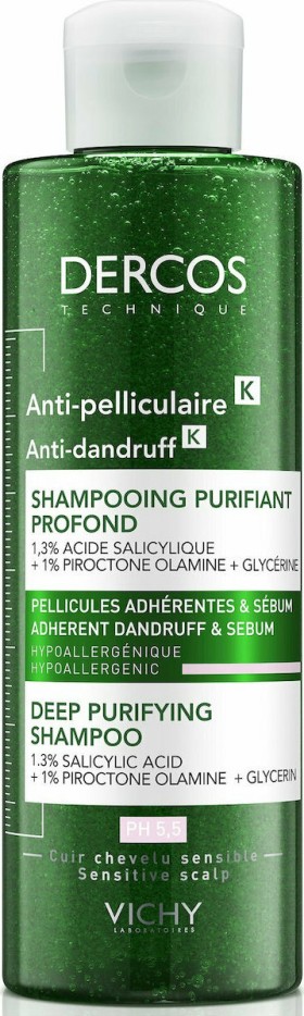 Vichy Dercos Anti-Dandruff Deep Purifying Σαμπουάν κατά της Πιτυρίδας 250ml