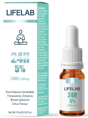 Tikun Lifelab CBD 24H 5% Συμπλήρωμα Κάνναβης για Ισορροπία & Ευεξία 10ml