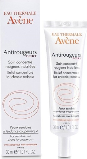 Avene Antirougeurs Fort Ενυδατική Κρέμα Προσώπου για Ευαίσθητες Επιδερμίδες κατά της Ερυθρότητας 30ml