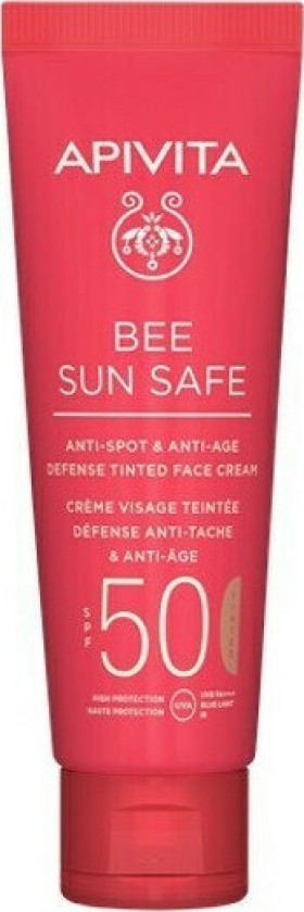 Apivita Bee Sun Safe Anti-spot & Anti-age Spf50 Defense Tinted Face Cream 50ml