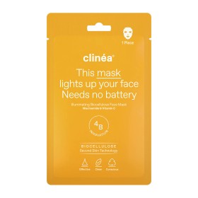 Clinea Illuminating Biocellulose Face Mask, Μάσκα Προσώπου Για Λάμψη 1τμχ