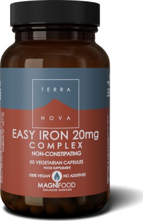 TerraNova Easy Iron Complex Δισγλυκινικός Σίδηρος 20mg 50caps