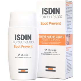 Isdin Spot Prevent Fusion Fluid, Αντηλιακό Προσώπου για Πρόληψη Κηλίδων - Δυσχρωμιών SPF50+ 50ml