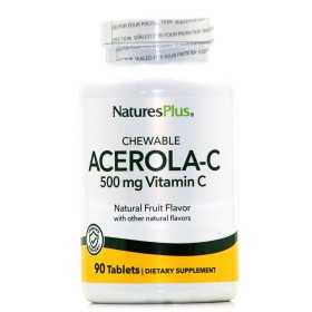 Natures Plus Acerola-C Βιταμίνη C 500mg 90tabs μασώμενα