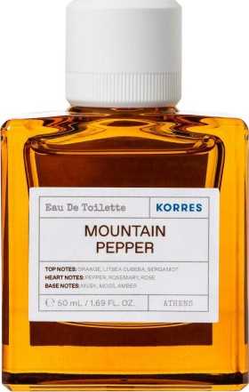 Korres Mountain Pepper Eau de Toilette Ανδρικό Αρωμα 50ml