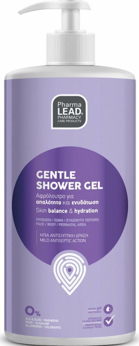 Pharmalead Gentle Shower Gel Αφρόλουτρο για Απαλότητα και Ενυδάτωση 1000ml