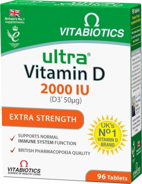 Vitabiotics Ultra Vitamin D 2000iu D3 50mg 96tabs