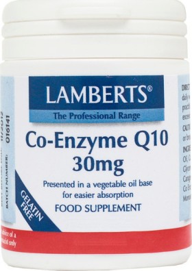 Lamberts Co-Enzyme Q10 30mg 30caps